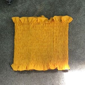 Yellow tube top